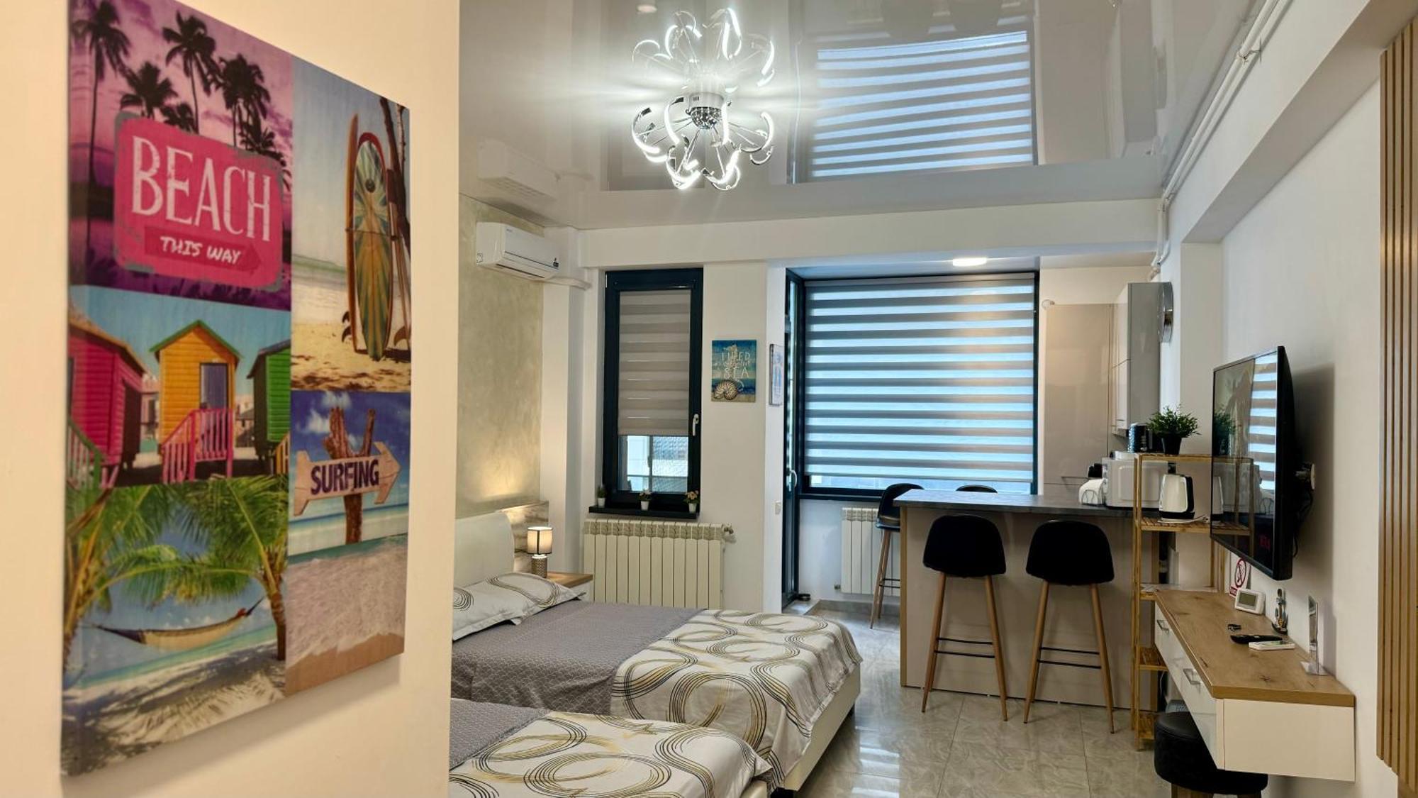 Seaview Deluxe Double Studio - Beachfront Resort Năvodari Εξωτερικό φωτογραφία